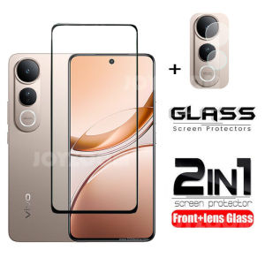 For For VIVO V50 Lite 2 in 1 Screen Protector+ Protector Full Cover Full Glue VIVO V50Lite VIVOV50Lite Tempered Glass Film Protection With Camera Flim Protection