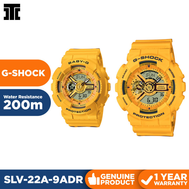 Casio G SHOCK Baby G Limited Edition Honey Series Yellow Analog Digital Couple Pair Watch SLV 22A 9ADR Lazada PH