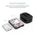 ด๊อกกิ้ง ฮาร์ดดิสก์ ที่อ่าน ฮาร์ดดิสก์ นอกเครื่องDocking 2 Bays USB3.0 + Clone 1:1 ด๊อกกิ้ง สำหรับ HDD/SSD ขนาด 2.5"-3.5" ORICO 6228US3-C HDD. 
