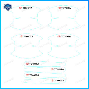 8PC/SET  Toyota Car Door Handle Protector Cover Inner Bowl Anti Scratch Sticker Vios Altis Camry Hilux Avanza Innova