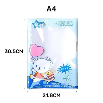 Sarung Buku Plastik Lutsinar Kalis Air A4 A5 16K | Clear Waterproof Book Cover Sleeve Student