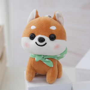 [fenggongshuode] Cartoon Cute Shiba Inu Plush Doll Toy Pendant Key Chain Backpack Hangings Decoration