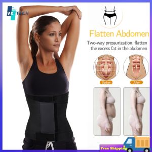 [ VKTECH ] Postpartum Girdle Seamless Abdominal Workout Girdle Comfortable Treble-layer Tighten The Abdomen Sports Waist Protection