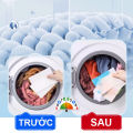 Miếng Giặt Chống Lem Màu Giấy Hút Màu Nhuộm Bóng Giặt Là Túi Lưới Lọc Rác. 