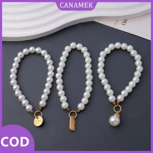 CANAMEK✨ Antidrop Ngọc Trai Điện Thoại Di Động Dây Buộc Chuỗi Keyring Tay Treo Dây Hạt Thiết Kế An Toàn Giữ Cho Công Việc Ngoài Trời Các Sự Kiện