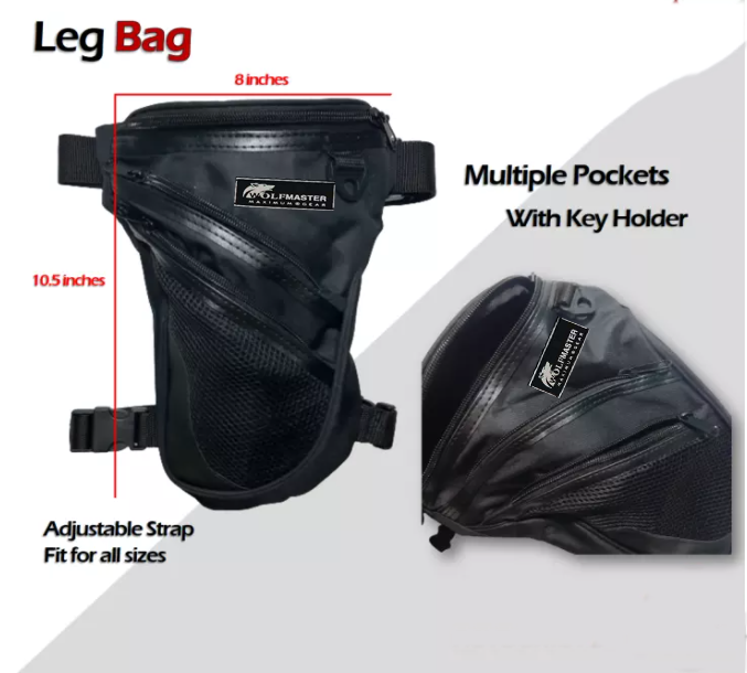 Leg Bag for Motorcycle Riders Men Tactical Pack Waist Rig Bag 100% ...