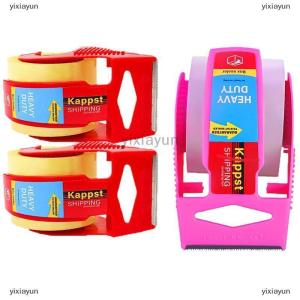 [COD] yixiayun 1 Set Transparent Tape Cutter Heavy Duty Packaging Tape With Dispenser For Shipping Clear Packing And Moving Supplies
