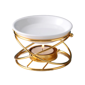 Elegant Gold Home Fragrances Burners Enhancing Ambiances with Efficient Aromas Diffusions for Living Room and Bedroom