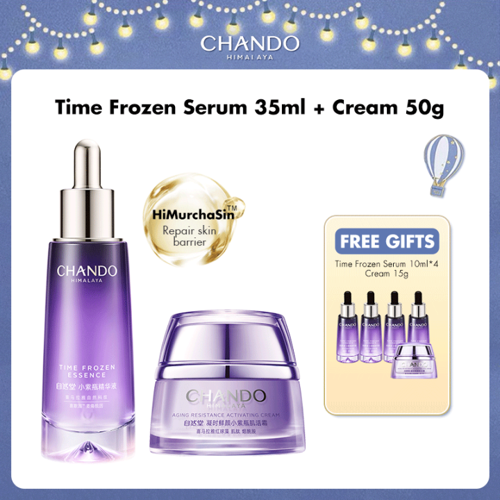 CHANDO Himalaya 自然堂 Time Frozen Anti-aging & Repairing Serum 35ml ...