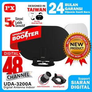 Antena TV Digital Analog Indoor Set Top Box TV Digital Slim Super Jernih Full HD 4K TV Tabung LED HDTV Antena Dinding Amplifier Booster DVB-T2 PX UDA-3200A