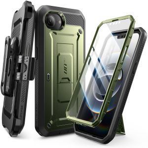 SUPCASE for iPhone 16e Case with Screen Protector Unicorn Beetle Pro Built in Stand Belt Clip Military Grade Protection Full Body Phone Case for iPhone 16e 6.1 2025