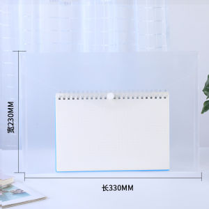 A4 Transparent File Folder  Snap Fastener File Bag Expanding Document Organizer Office Supplies