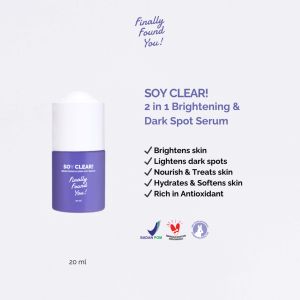 FINALLY FOUND YOU! FFY SOY CLEAR Brightening & Dark Spot Serum - Serum Mencerahkan dan Noda Hitam Untuk Semua Jenis Kulit 20ml