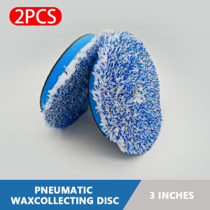 SEAMETAL 3/5 Inches Car Waxing Polishing Paint Care Buff Pads Microfiber Wax Applicator Cleaning Tools