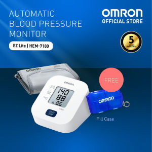 Omron Digital Blood Pressure Monitor BPM Machine Automatic Upper Arm EZ Lite [FREE Pill Case]