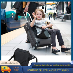 Seat trolley box baby seat cushion childrens shoulder strap luggage compartment and travel cushion for boys and girls aged 1-3