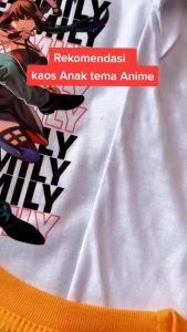 Baju kaos anak anime spy x family/kaos atasan anak anya forger/t-shirt fashion anak murah/kaos anak perempuan murah