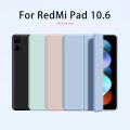 Smart Case Redmi Pad Redmi Pad SE Xiaomi Pad 5 Xiaomi Pad 6 Case Stand Flip Bahan Kulit Silicone Magnetik. 