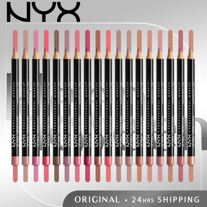 NYX Slim Lipliner Stift In Black Berry - Präziser Lippenkonturenstift