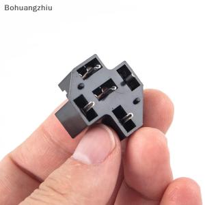 Bohuangzhiu Bộ chuyển đổi ổ cắm Rơ Le spdt 40A 4 5 pin cho xe hơi ô tô Giá đỡ đế gắn bảng mạch PCB với đầu nối 6.3mm