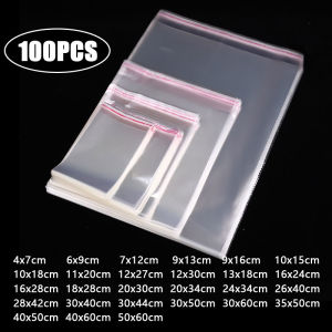 100PCS OPP Self-adhesive Bag Transparent And Resealable Plastic Bags Clothing Jewelry Biscuit Packaging Bag Gift Storage Supplie2026