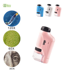 Kids Portable Microscope Outdoor Exploration – Handheld Science Mini Microscope for Children STEM Educational Toy for Nature Observation Plant & Leaf Viewing Easy to Use
