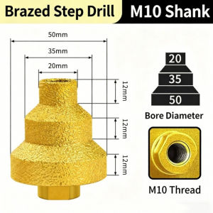 20-35-50MM Diamond Chamfer Drill Bit Mill Tile Cutter Angle Grinders Drill M10