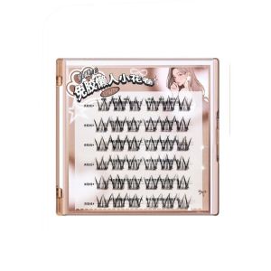 STARGOODS Tự làm Cụm lông mi tự dính Wi Tái sử dụng Cụm Lông mi giả Lông mịn Mở rộng Lông mi giả không keo Nữ