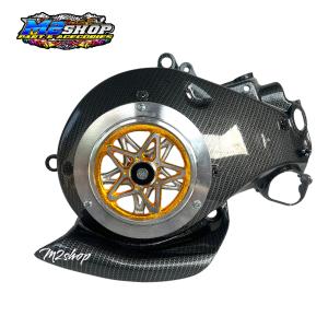 Tutup cover kipas mesin carbon wtp set spiner bintang alumunium bintang alumunium PNP Yamaha mio j soul gt115 xride 115 fino 115