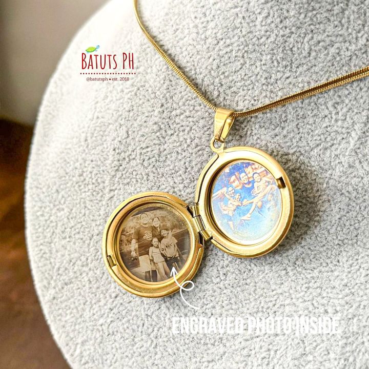 Full Color Photo Print Laser Engraved Personalized Message Heart Locket  Necklace | eBay