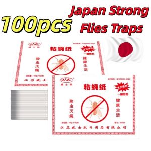 100/50Pcs Japan Strong Flies Traps Bugs Sticky Board Double-Sided Sticky Insect Board Aphid Inse