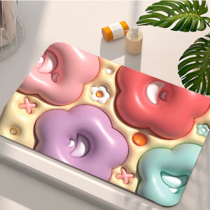 ◆SG LOCAL STOCK◆ Bathroom Quick-drying soft floor mat Diatomite absorb water non-slip kitchen mat 3D Swell and thicken