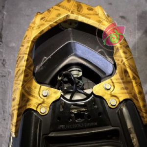 Film carbon nhúng chuyển nước Samurai vân ĐÔLA khổ 05 x 1 mét