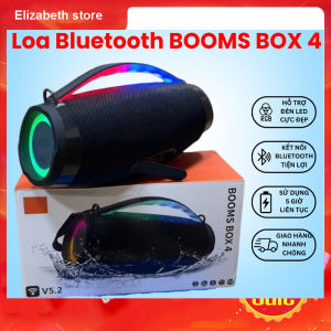 ( MỚI NHẤT 2025 ) Loa Bluetooth BOOMBOX 4 có led Công Suất Lớn  Bass Cực Hay Âm Thanh Hoàn Hảo  kết nối bluetooth 5.3cổng aux 3.5.BH 12 THÁNG