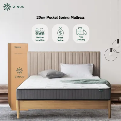 (Free Shipping) Zinus Tilam FusionTech Orthopedic Support Spring Mattress 8 (10 Years Warranty)