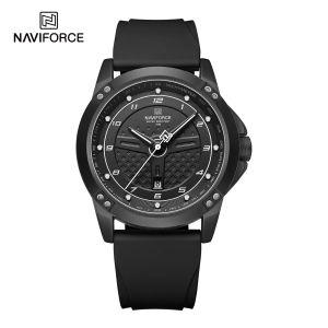 Jam Tangan Pria Navi Force Original Tahan Air Quartz 8031BWB