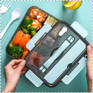 Dinner Bowl Easy to Access Bento Box Non-spilling Thickened Material Comfortable Hand Feeling