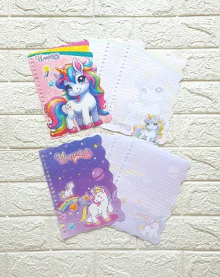 Loose Leaf Fancy Karakter Isi Map Binder Hologram/ Ukuran A5
