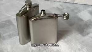 Kirilgu Pure titanium wine bottle 260/200ml titanium hip flask made of pure titanium pocket-sized wine bottle easy to carry B8T9H