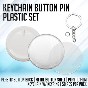 WPS 2.25 inch Keychain Button Pin 58mm Metal/Plastic 50pcs/pack