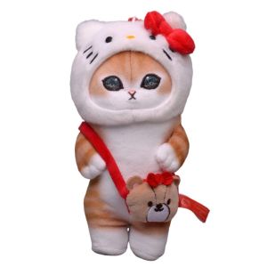 TSEVD My Melody Kuromi Pillow Cat Plush Toys Cinnamoroll Kuromi My Melody Cat Plush Toys Plush Pendant Solar System Fun Decorative