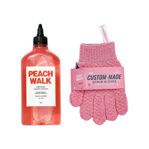 正品保证REZE body wash REZE美白沐浴露身体乳 peach walk body wash Whitening Shower Gel Niacinamide Body Lotion