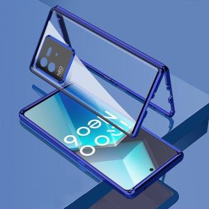 360 Full Cover For Xiaomi 13T Pro Case Double Sided Adsorption Metal Phone Case For Xiaomi Mi 13 T 13TPro 5G Bumper