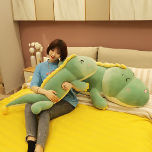 恐龙玩偶 New boneka besar lucu murah50/80/100/130CM Dinosaur Pillow Plush Toys Doll Stuffed Toys for Girls Sleeping Large Pillow Accompanying Doll Ragdoll Girl Soft Baby Toys