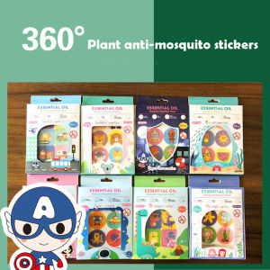 F.six 24PCS Animal Cartoon Anti Mosquito Repellent Sticker Patches For Babies, Kids & Pregnant Women