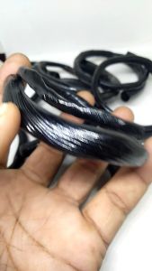 Gelang Akar Bahar Hitam Serat Padat Size L (234)