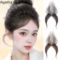FA Fetal Hair Bang 3D Air Bangs Synthetic Fake Bangs Forehead Hairline Wig Baby Hair Bang Fringe Top Hair Bangs Women. 