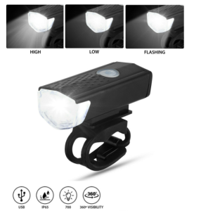 (BHL1) Bicycle Headlight Lamp Flashlight Bike Front Light USB Rechargeable Lampu Basikal