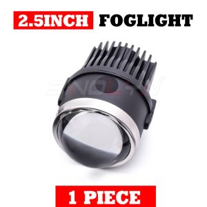 Sinolyn 2.5/3.0 Inch Universal Bi LED Fog Lamp Projector Lens Waterproof Driving Light High/Low Beam Spot Light 3000K 6000K Fog Light For Car Motorcycle Accessories Retrofit
