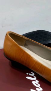 SEPATU PANTOFEL WANITA BERBAHAN KULIT ROHALI SHOES 911